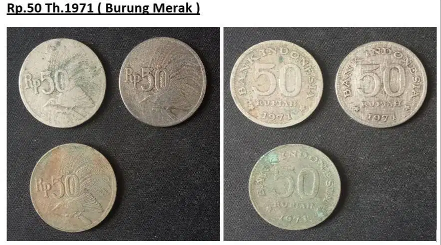 Uang Coin Rp.50 Th.1971