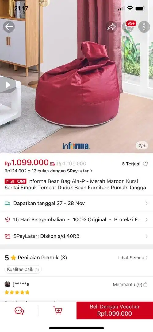 Bean bag informa (baru)