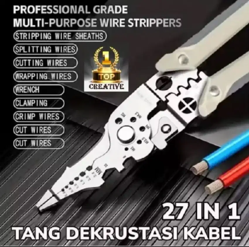 Tang kabel multifungsi 27 in 1