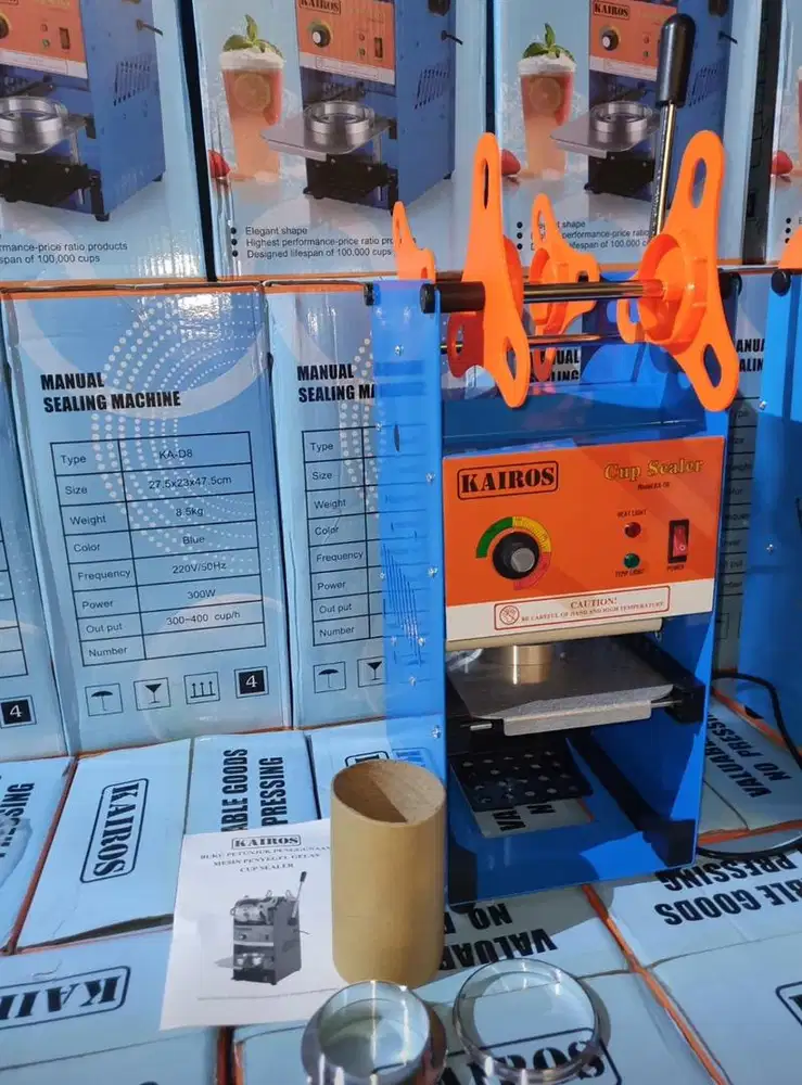 Press Cup sealer + Gulungan Plastik 1 Roll