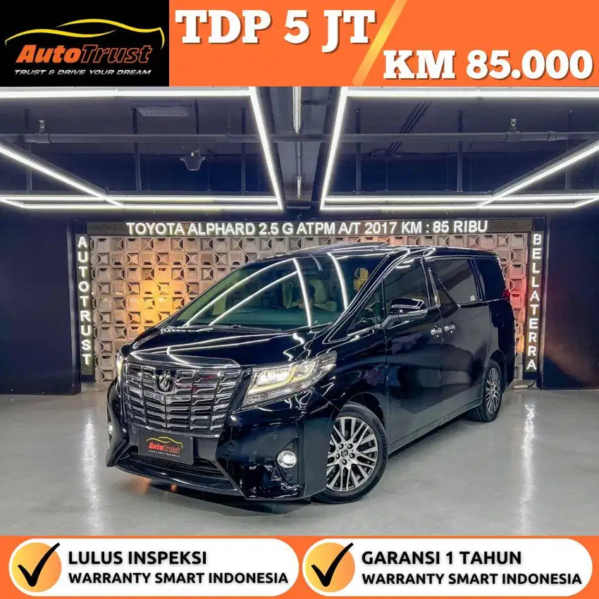 Tdp 5 Juta Toyota Alphard 2.5 G Atpm A/T 2017/David