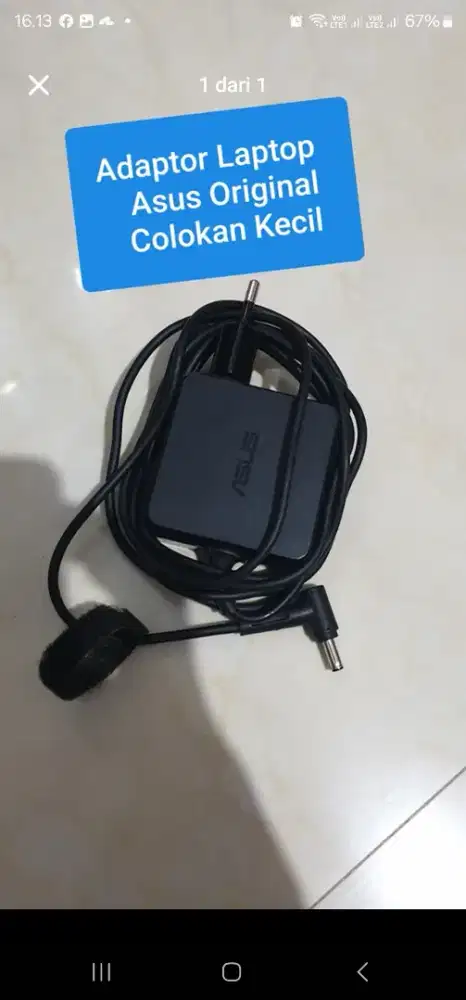 Adaptor asus second original