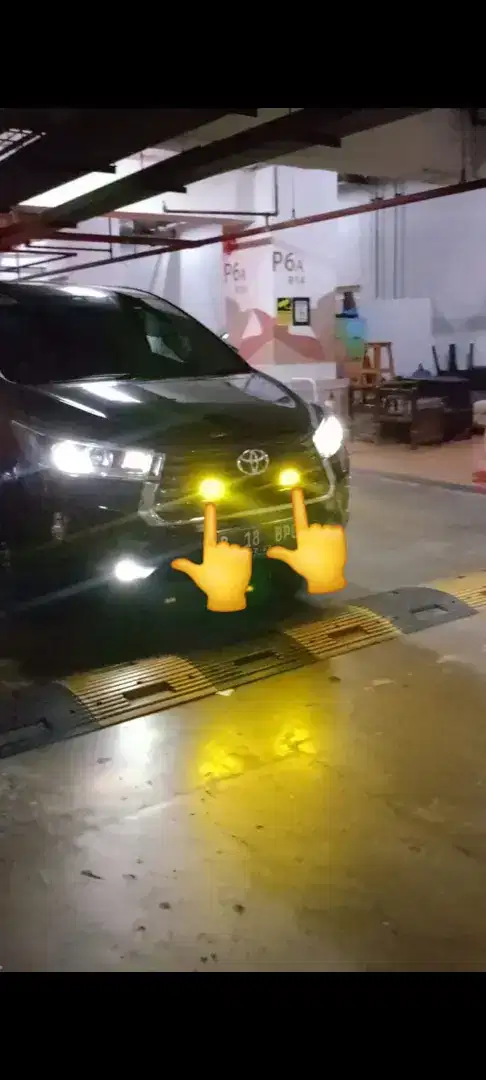 Lampu tembak grill Innova reborn SM pasang dtmpt anda berada