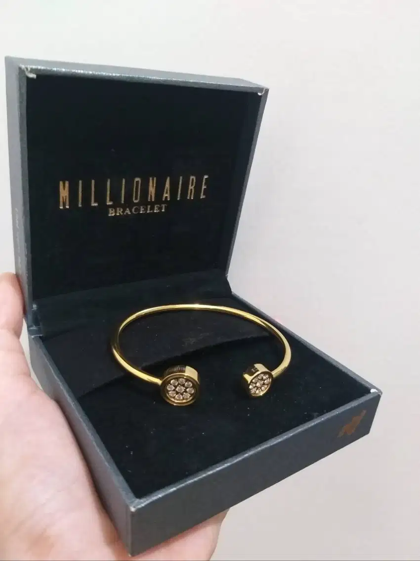 Gelang Bracelet Kesehatan MCI Gold Size M Batu Germanium 2024