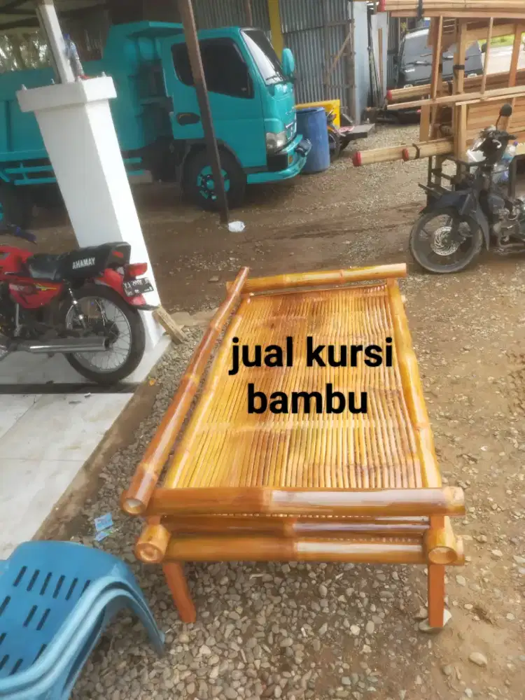 Jual kursi bambu tangga tirai kree rumbia dan laen2