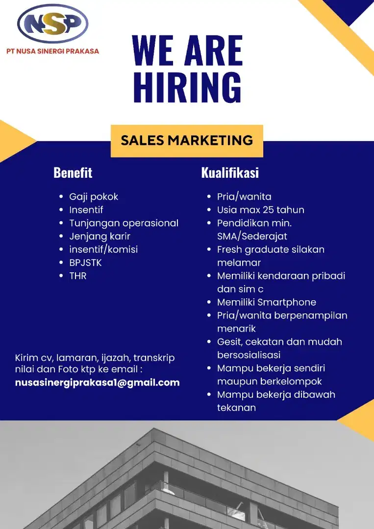 Sales Marketing Staff