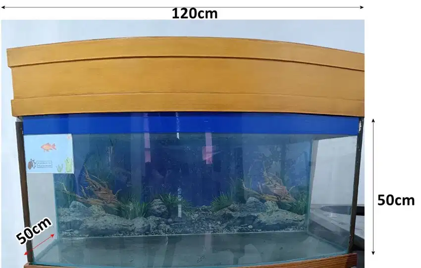 Aquarium besar + Tutup Aquarium