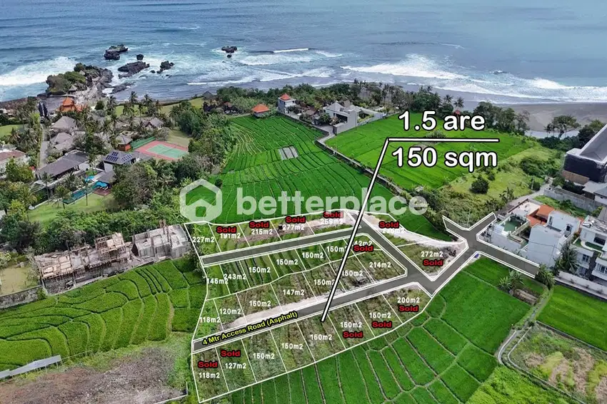 150 sqm of Prime Freehold Land Near Cemagi Beach BSLF207