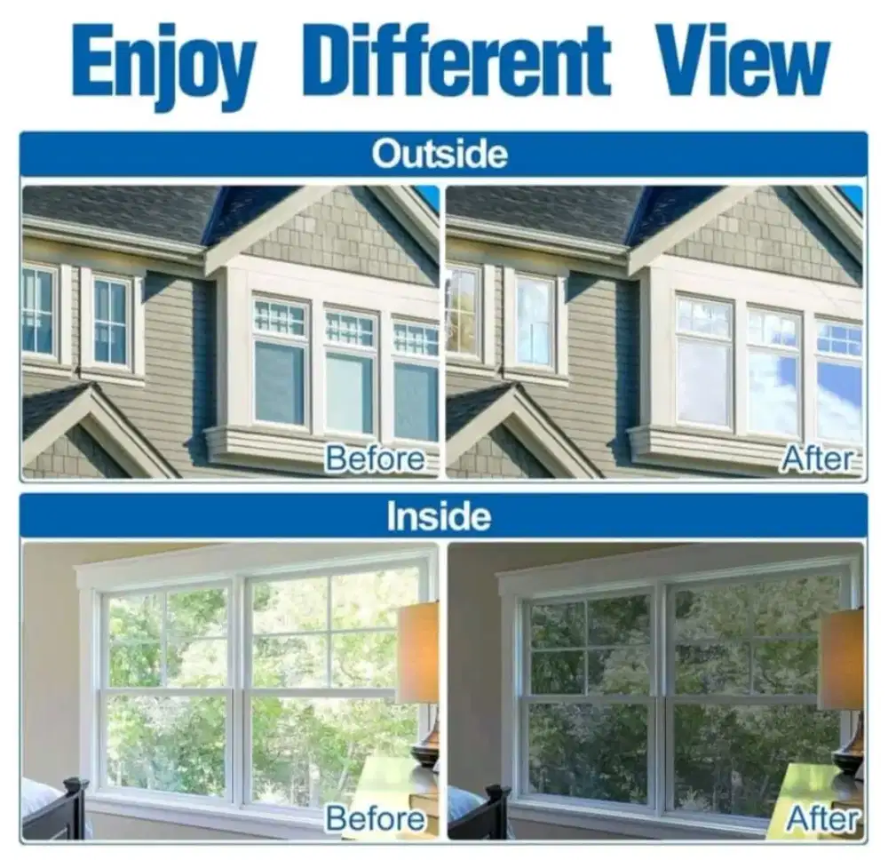 Sticker kaca film one way kaca film rumah kaca film gedung