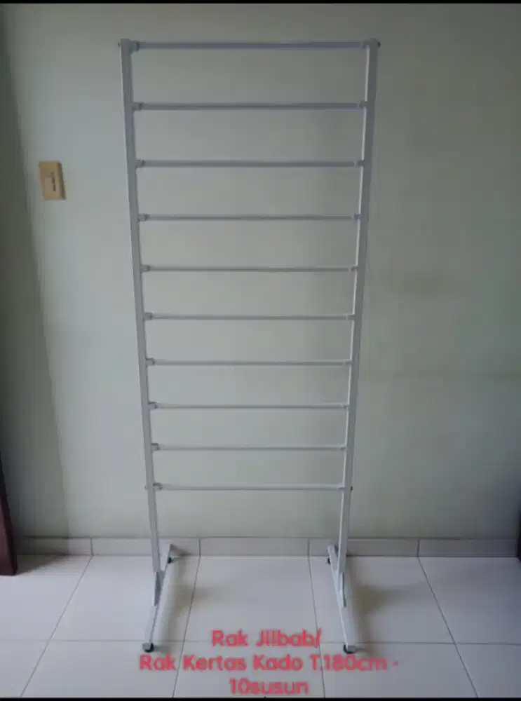 Rak Jilbab/ Kertas Kado T.180cm - 10susun