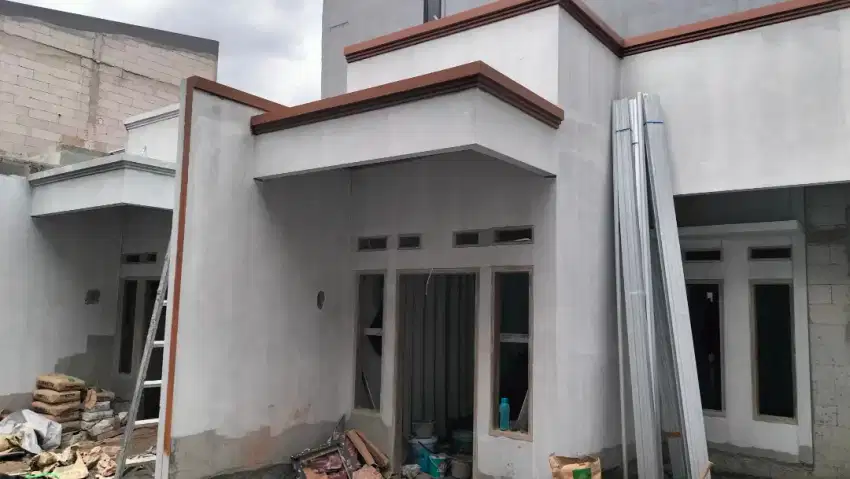 Dijual rumah baru minimalis tahap bangun di Bintara 6 dkt St cakung