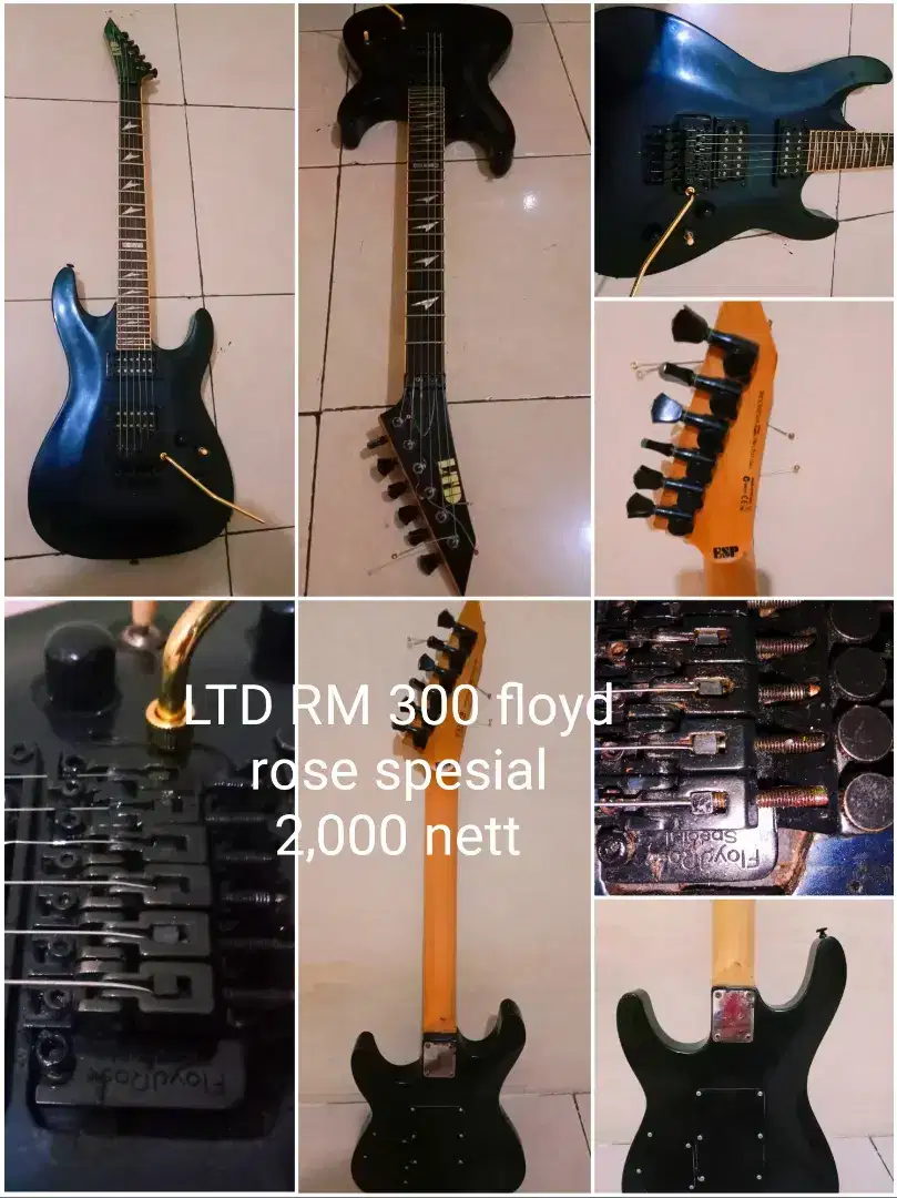 Gitar listrik ltd esp rm300 made in Indonesia