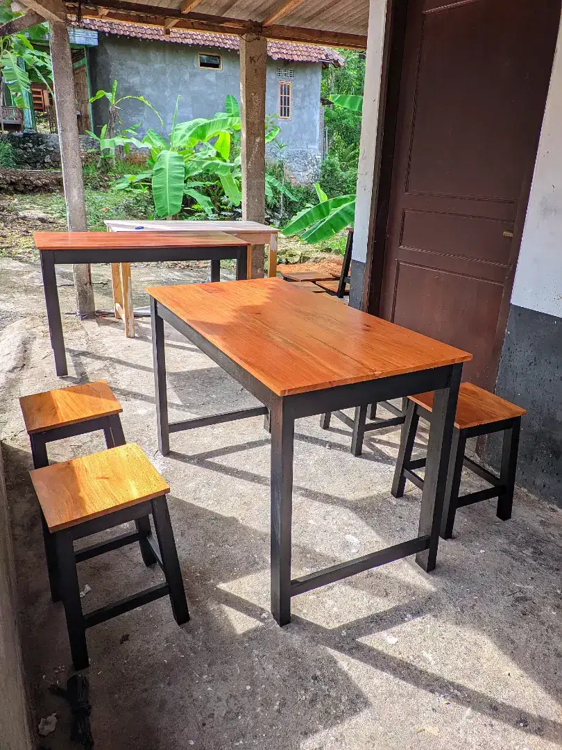 Meja kursi set kedai cafe