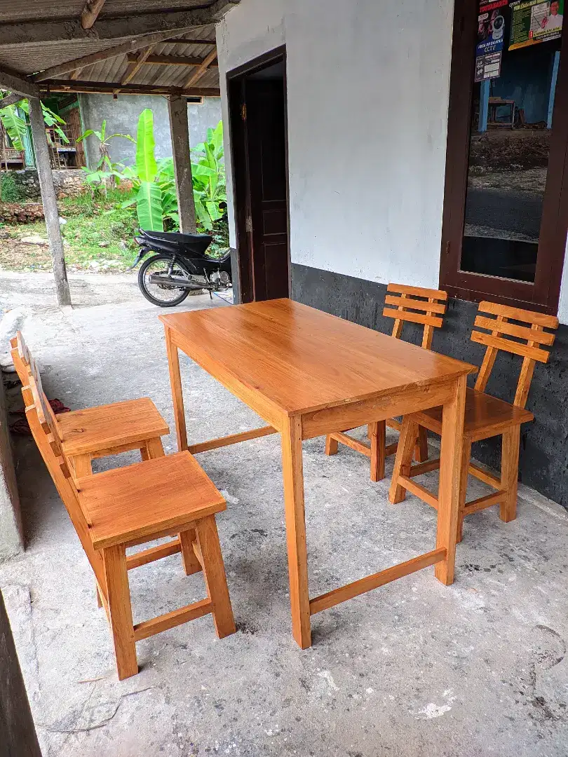 Meja kursi set kedai cafe