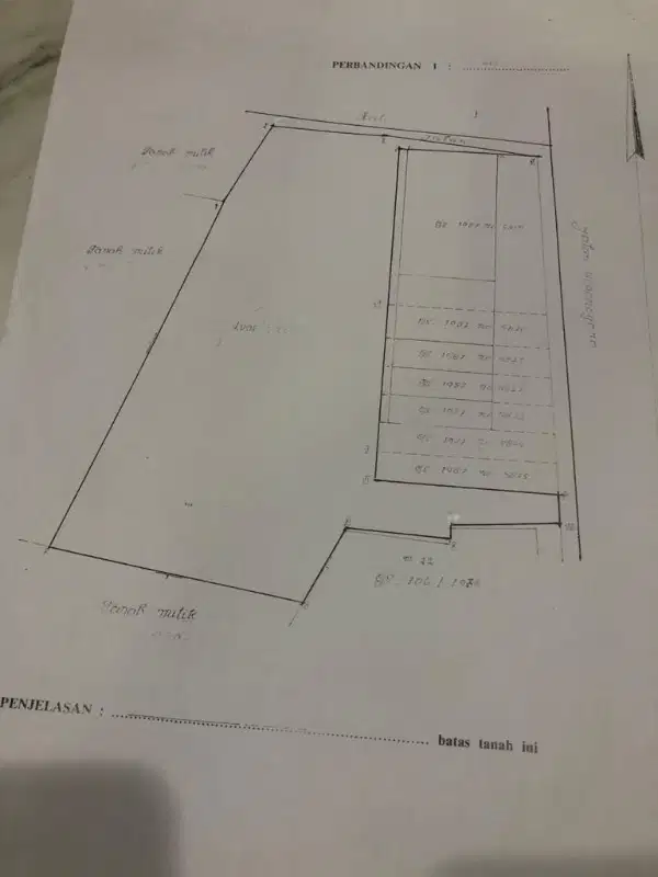 Dijual Tanah 2500 M2 JL. Diponogoro Denpasar Bali.