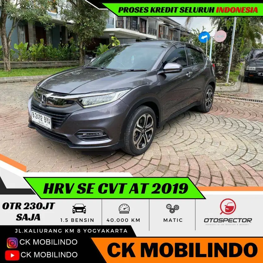 (Km40rb) HRV SE CVT Matic 2019 ISTIMEWA Kredit Murah