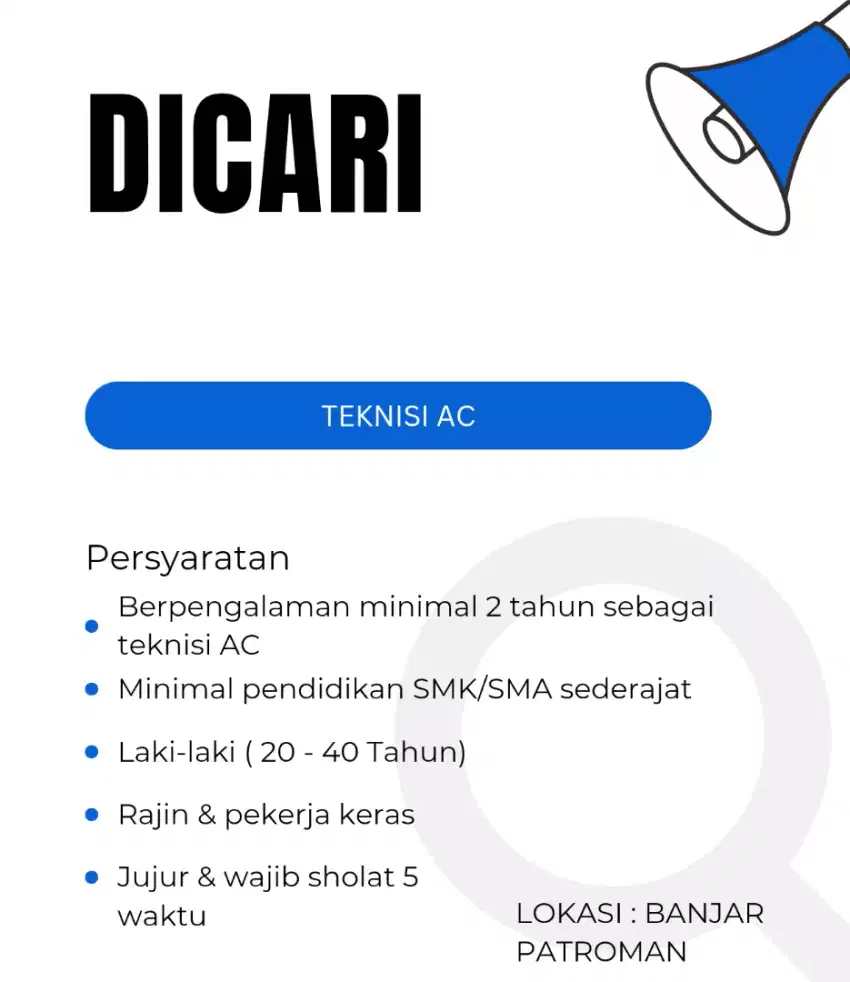 Loker teknisi AC