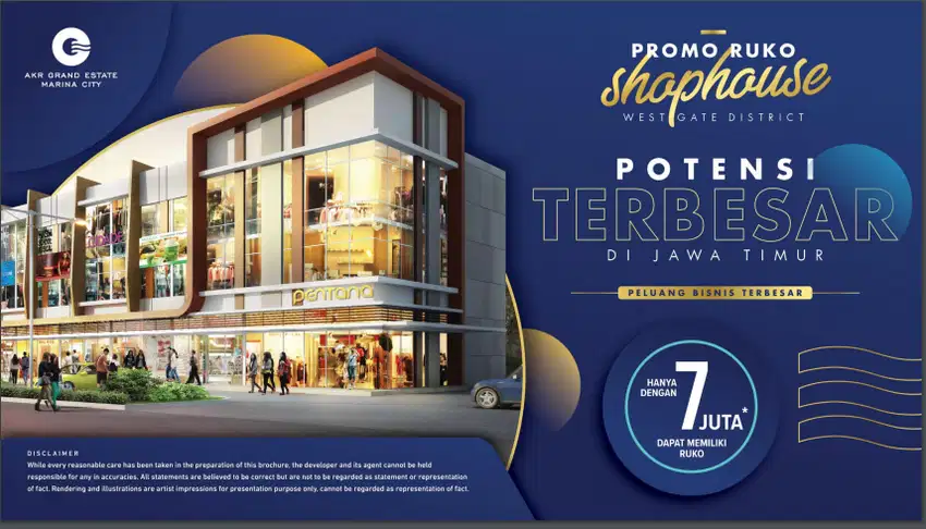 Shophouses 2 Dan 3 Lantai Garnet Place Akr Land Manyar Gresik