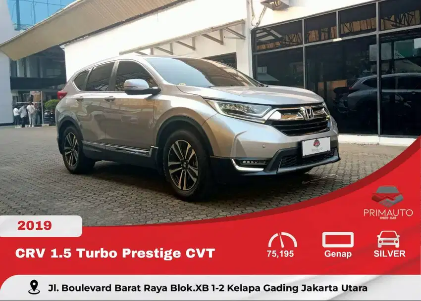 Honda CRV 1.5 Turbo Prestige CVT 2019 Silver