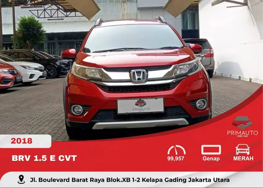 Honda BRV 1.5 E CVT 2018 Merah