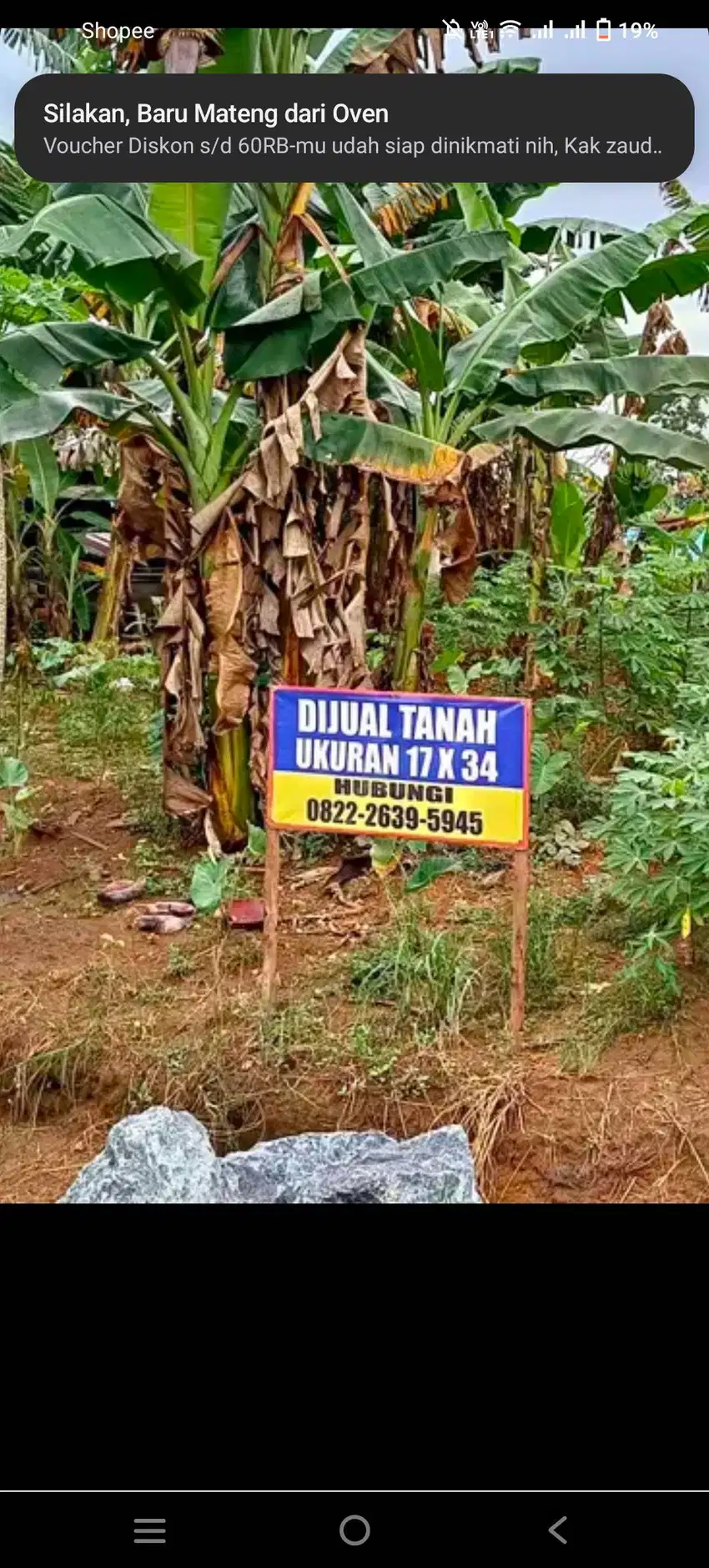 Dijual Cepat Tanah Hak Milik