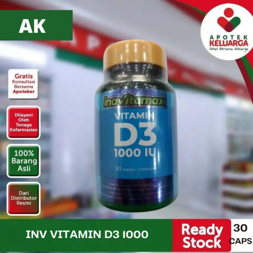 Suplemen Vitamin D3 1000 IU Inavitamax