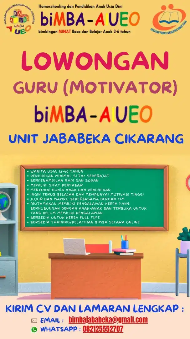 Lowongan Motivator (guru)