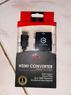 Cyborg HDMI Converter ( HDMI To VGA ) + Audio Jack 3.5mm