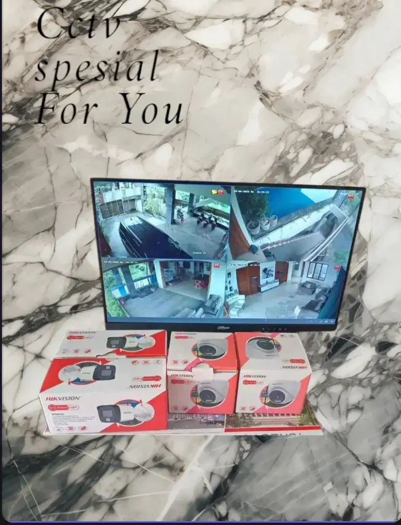 Pasang cctv hikvision, hilook, ptz dahua hero