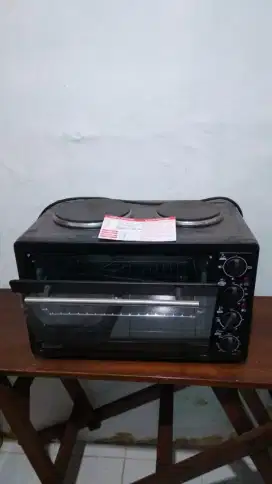 OVEN LISTRIK BESAR + 2 KOMPOR DI ATASNYA