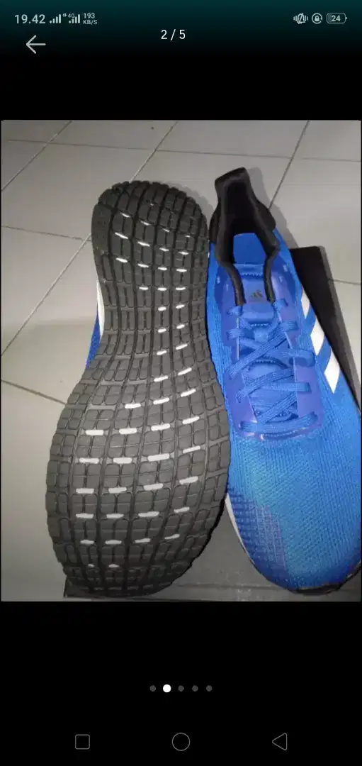 Sepatu running Adidas solar blaze m