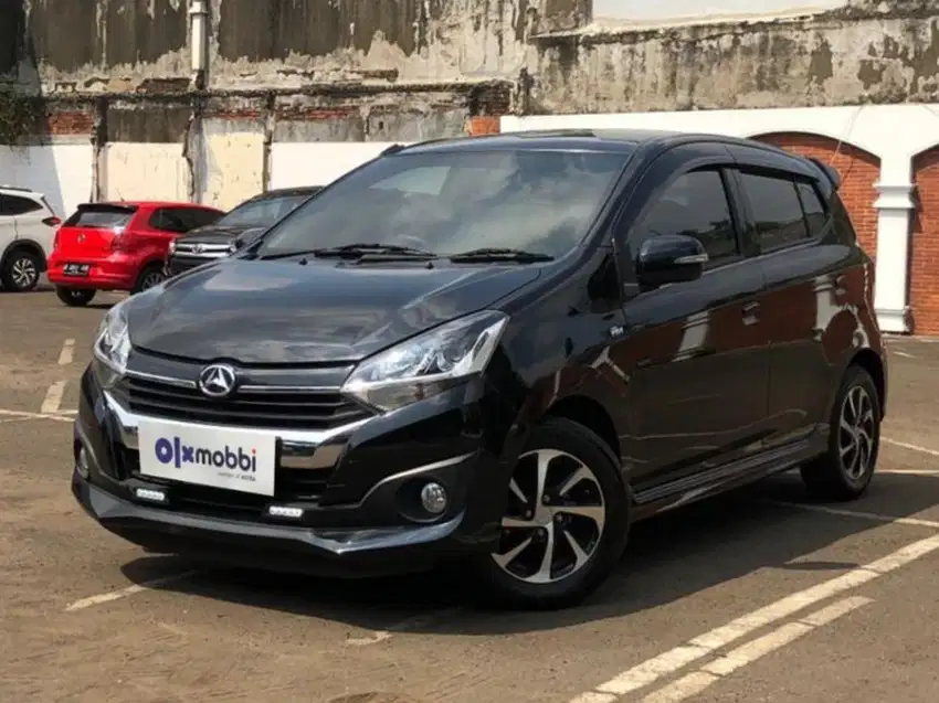 Low KM TDP 5,JT Daihatsu Ayla 1.2 R Deluxe Bensin-MT Hitam 2018