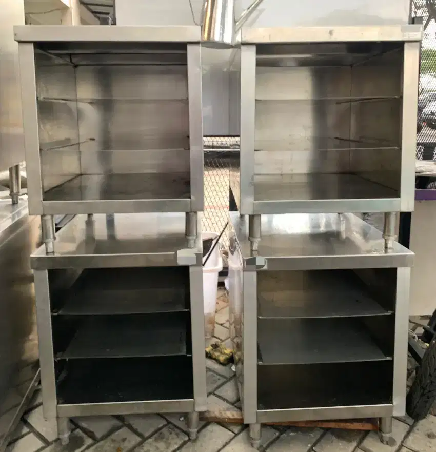 Meja Fryer Kitchen / Meja Gridle / Meja Kitchen Stainless 2 Tingkat