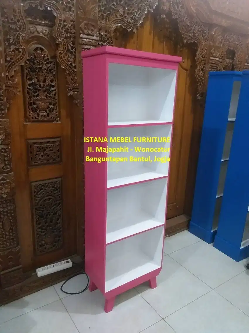 Almari Lemari Rak Buku Sepatu Kotak Susun Tingkat Serbaguna Kayu (gpg)