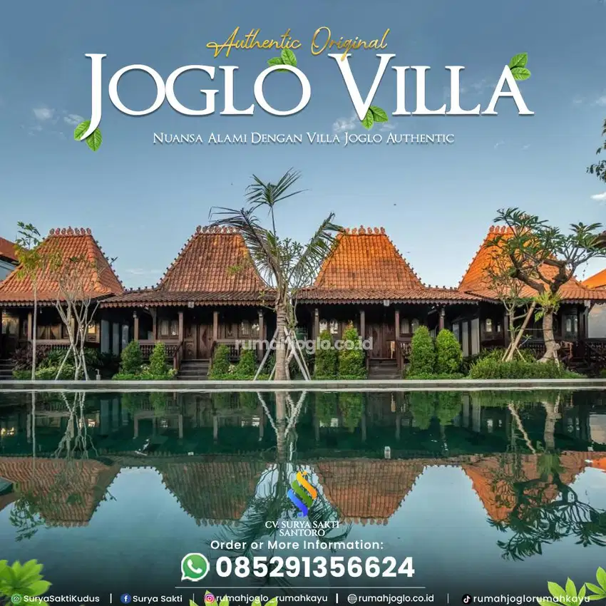 Produki Villa rumah Joglo mini Villa Gladak Jawa baru