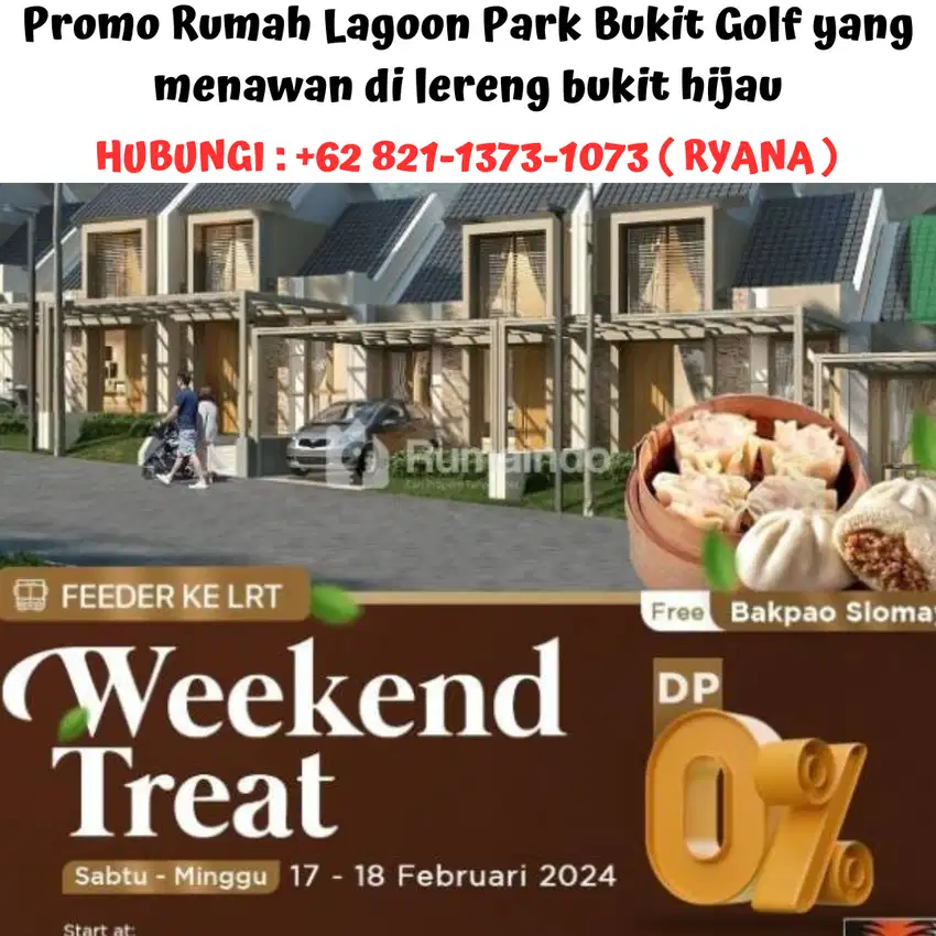 Promo Rumah Lagoon Park Bukit Golf yang menawan di lereng bukit hijau