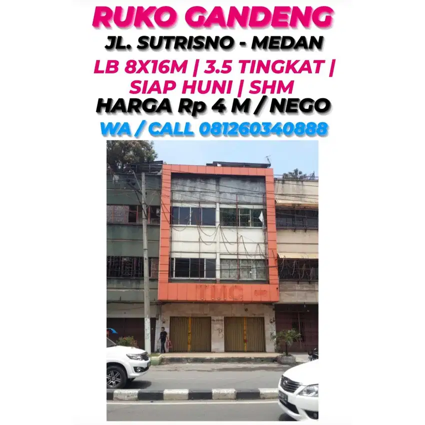 DI JUAL RUKO GANDENG DI JALAN SUTRISNO