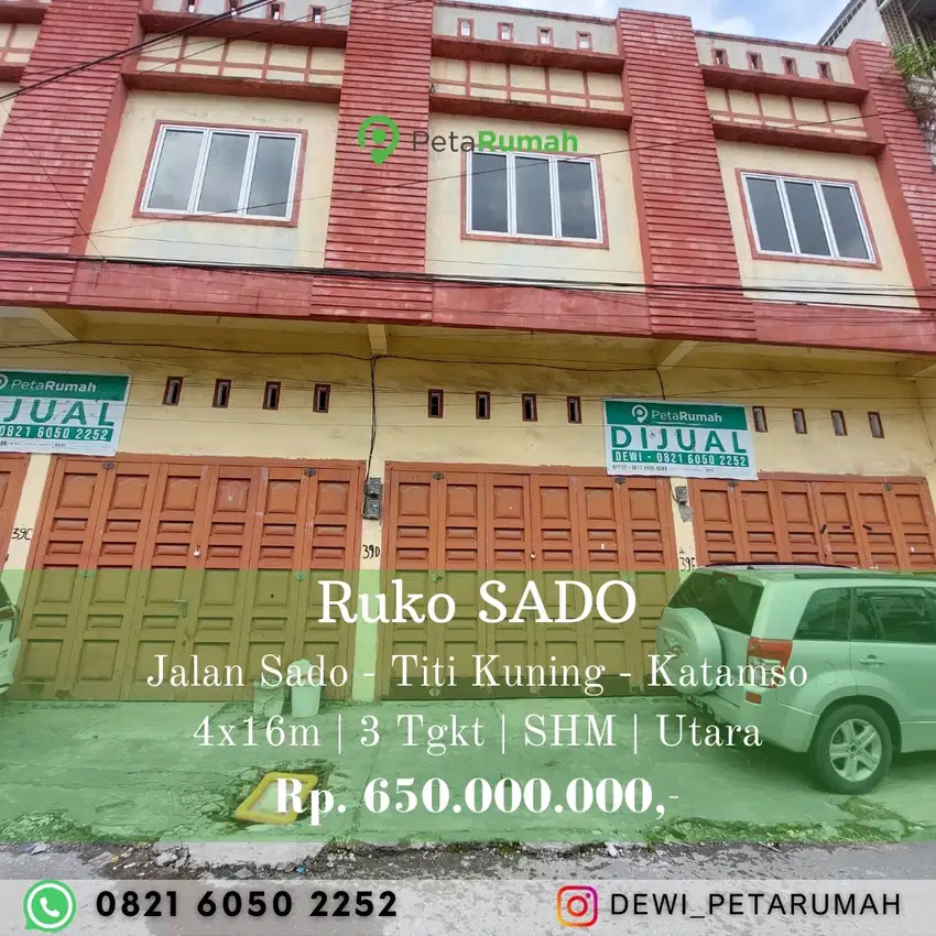 ruko gg sado daerah ramai