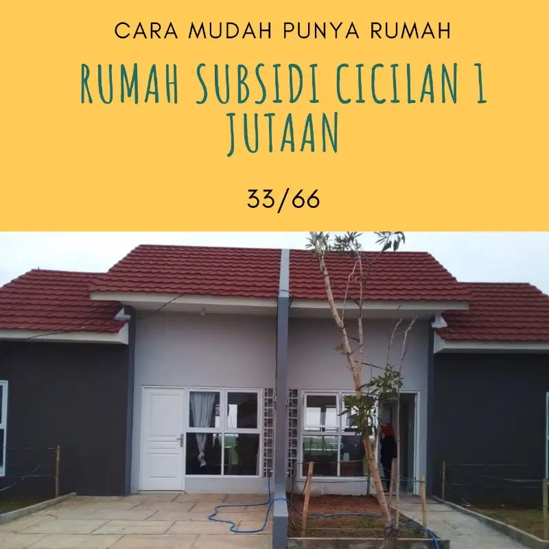 Rumah subsidi Ready Stock lokasi strategis dekat tol