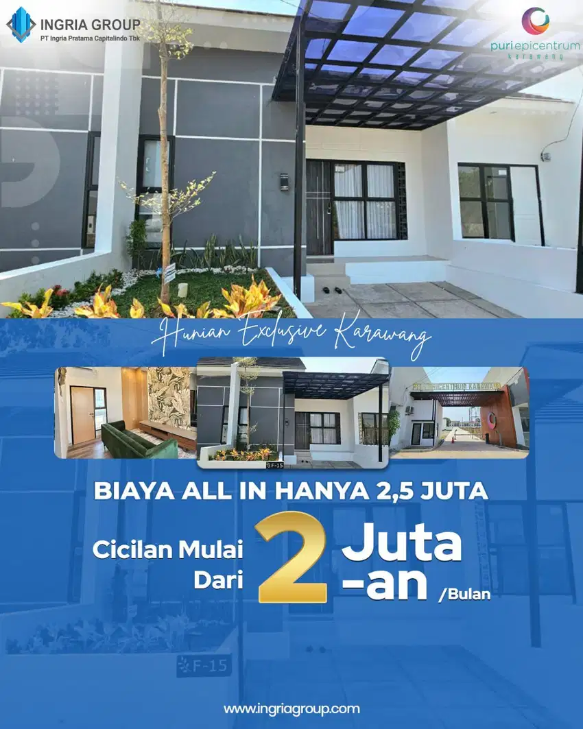 Puri Epicentrum karawang Rumah strategis Dkt Alun Alun karawang Shm