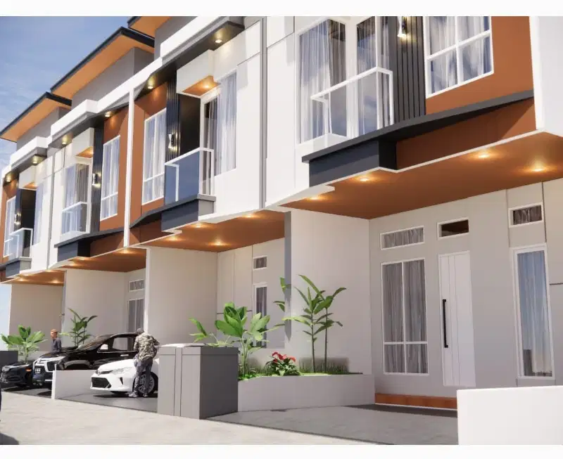 rumah elegan modern 2 lantai