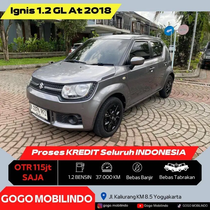 [Dp5jt] Suzuki Ignis 1.2 GL Matic 2018 Km 37rb ISTIMEWA Kredit Murah