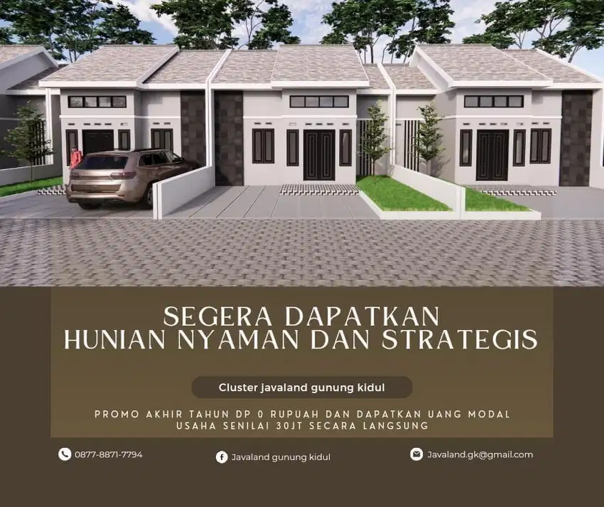 PROMO RUMAH DP 0 RUPIAH DI GUNUNG KIDUL