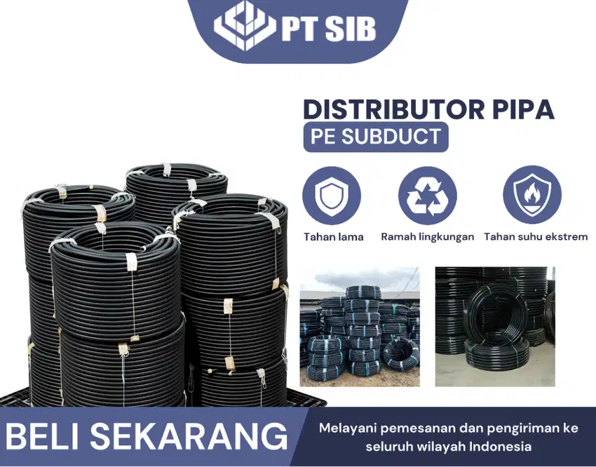 Pipa PE Subduct ukuran lengkap