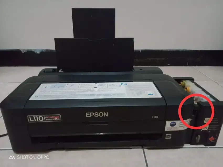 punya printer Epson l110 kondisi mesin hidup,minus ada lingkar wrn mrh