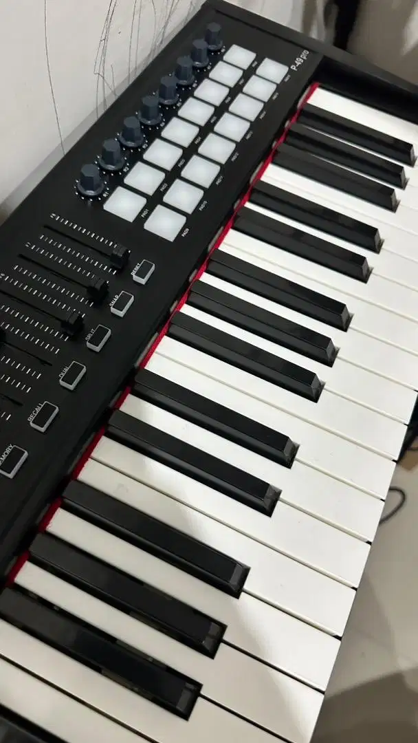 Midi Controller Lcd Display P-49 Pro 49-Key Usb