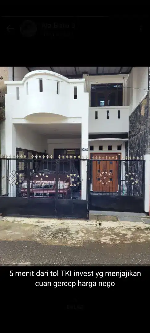 Dijual cepat, rumah dekat gerbang tol taman kopo indah