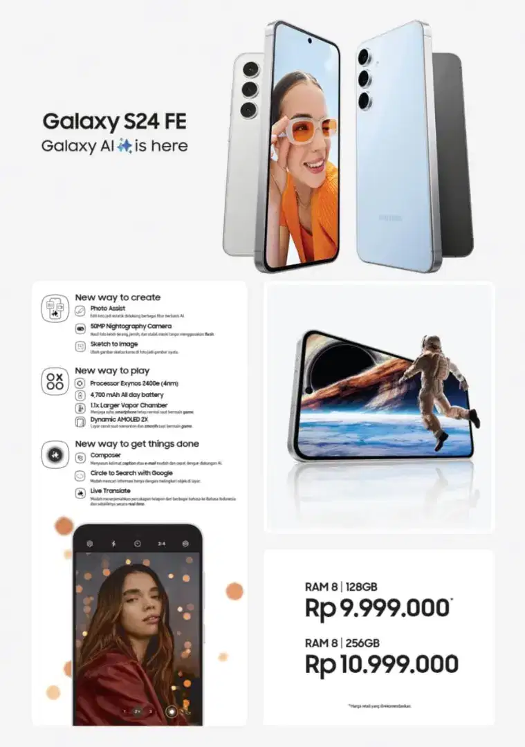 Samsung S24fe terbaru