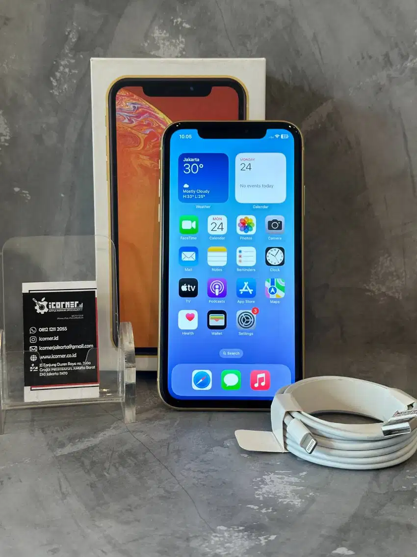 Apple iPhone XR - 64 GB | Yellow | Fullset | Garansi | All Operator