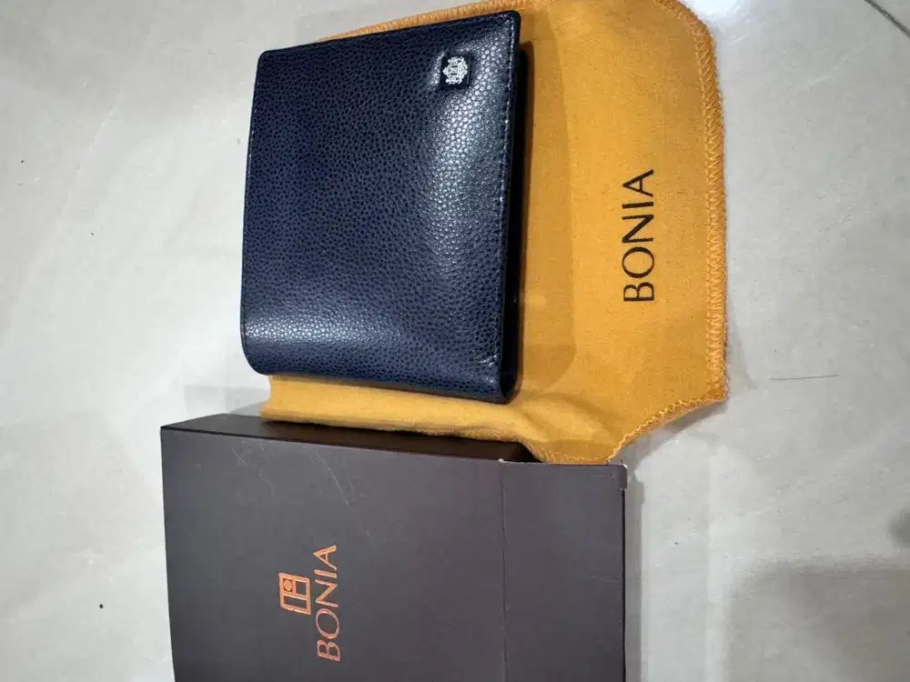 Dompet bonia navy blue original